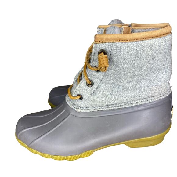 Sperry boots womens 5 duck boots THINSULATE 200g wool rubber outdoor snow preppy - Picture 3 of 9